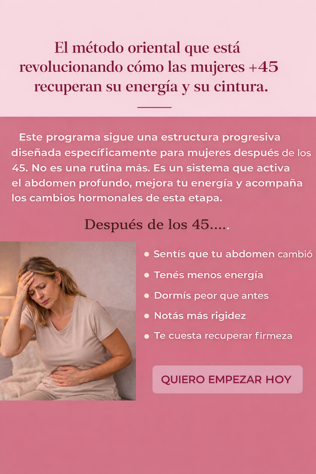 Pilates Asiático para Mujeres +45 años