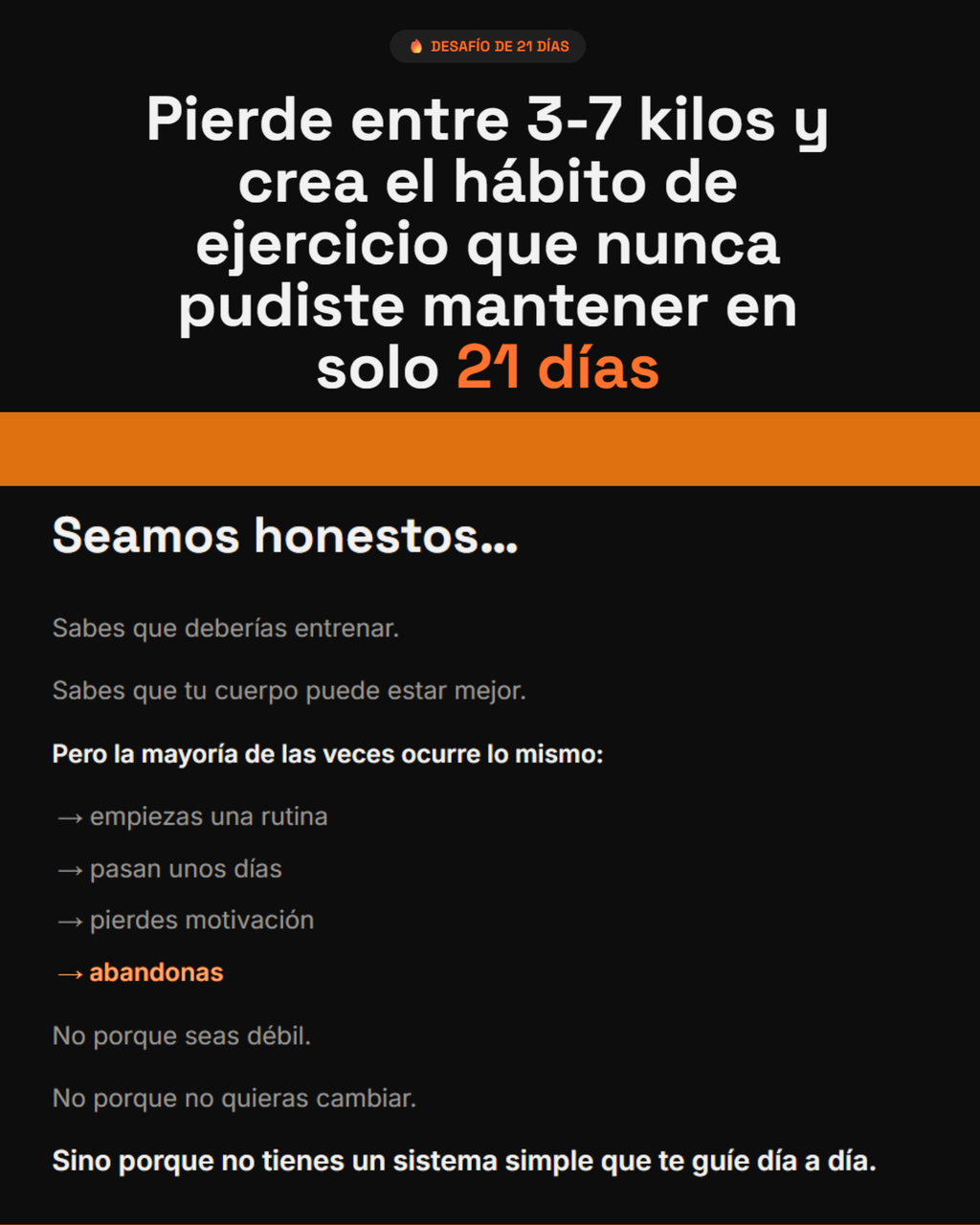 Desafío Fit 21: pierde hasta 7 kg y transforma tu cuerpo en solo 21 días