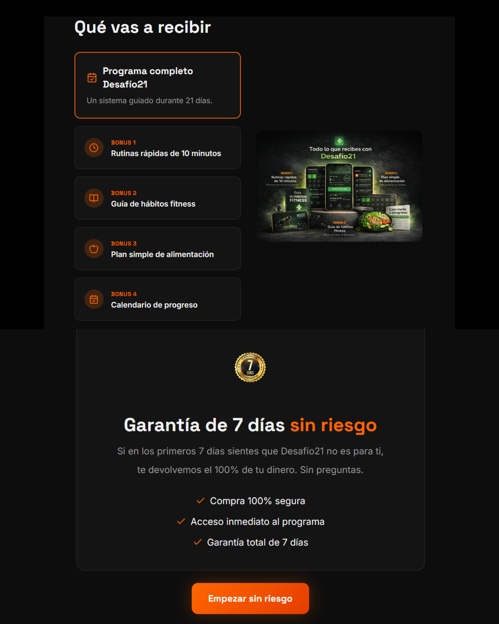 Desafío Fit 21: pierde hasta 7 kg y transforma tu cuerpo en solo 21 días